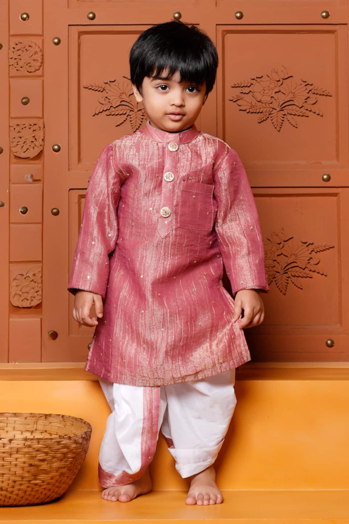 Kirti Agarwal - Pret N Couture Shimmery Sequin Embroidered Kurta & Dhoti Pant Set 