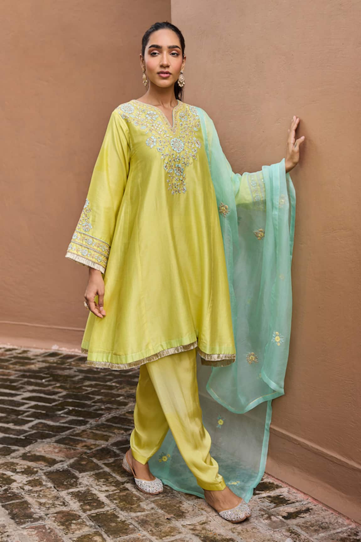 Dohr India Kainat A-Line Kurta Set