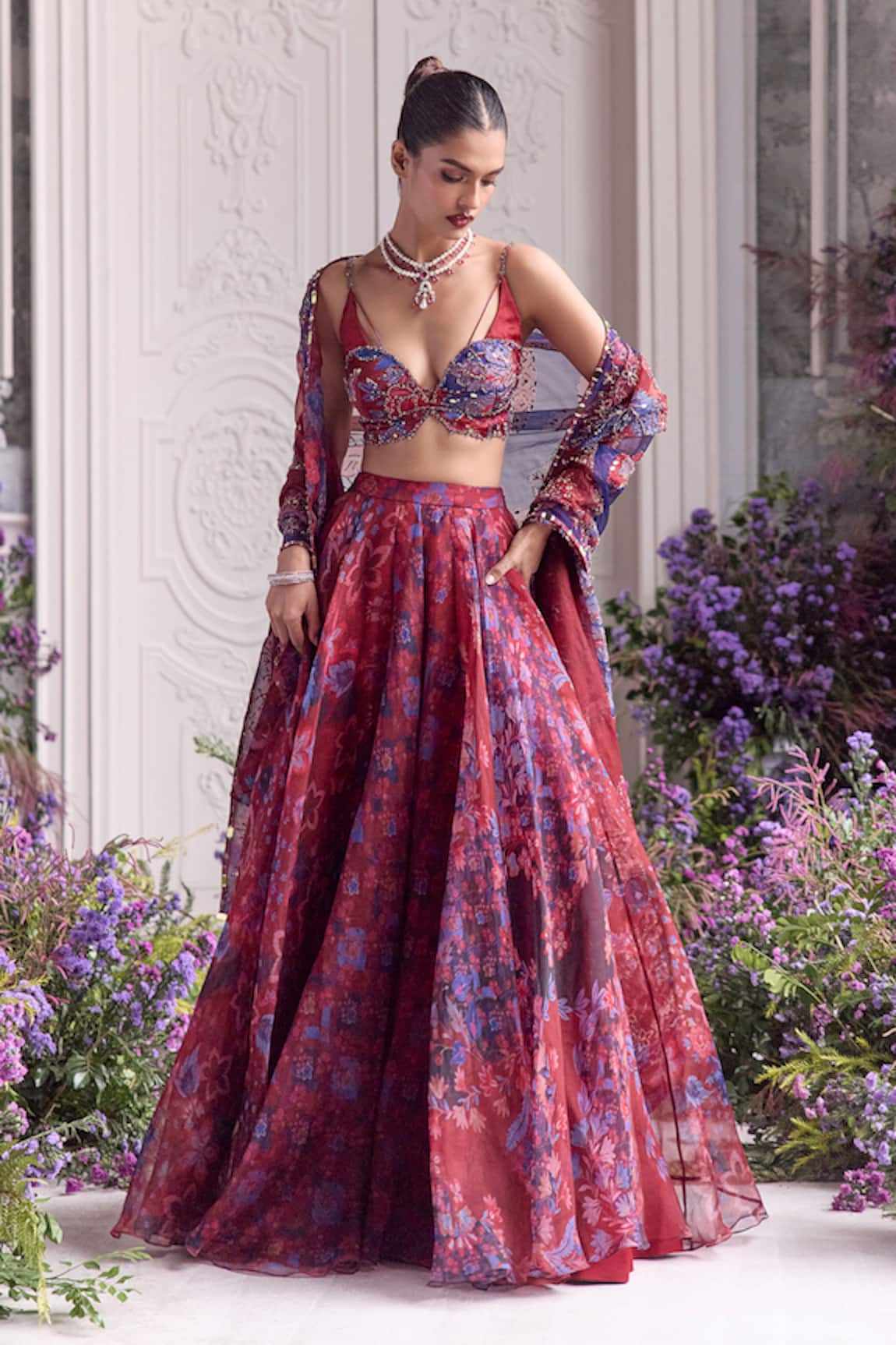 Mahima Mahajan Zoya Floral Printed Lehenga Set