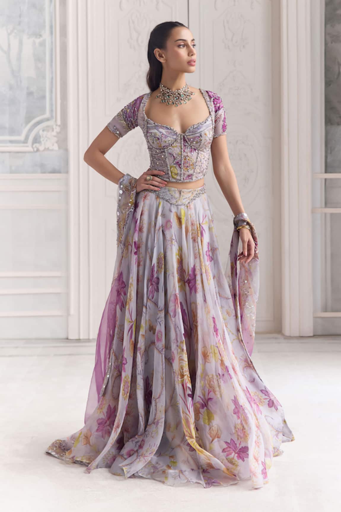 Mahima Mahajan Sabah Floral Printed Lehenga Set