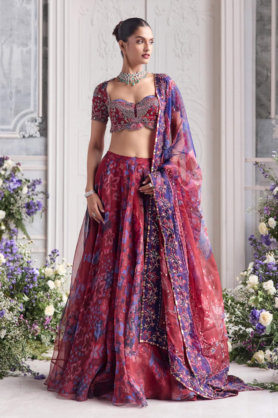 Mahima Mahajan Shasha Floral Printed Lehenga Set
