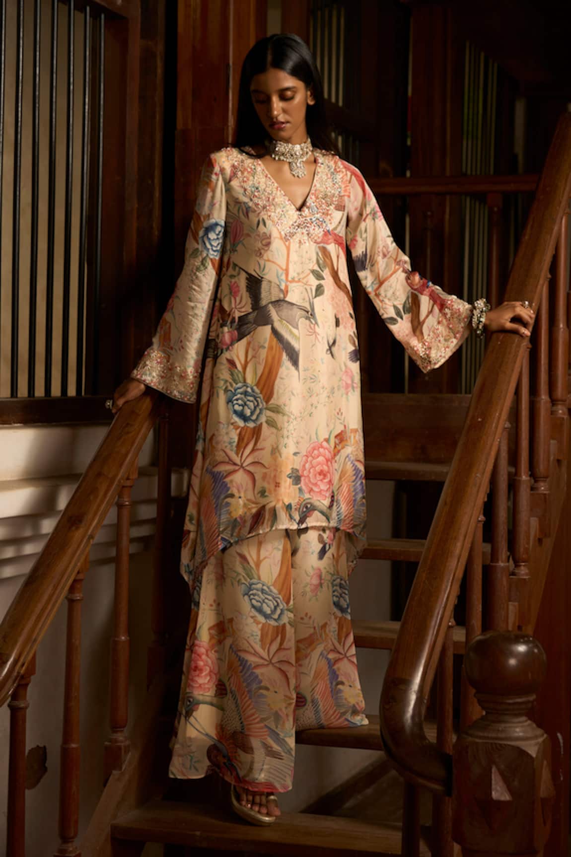 Saangi Dior Harmony Hand Work Kurta & Pant Co-ord Set