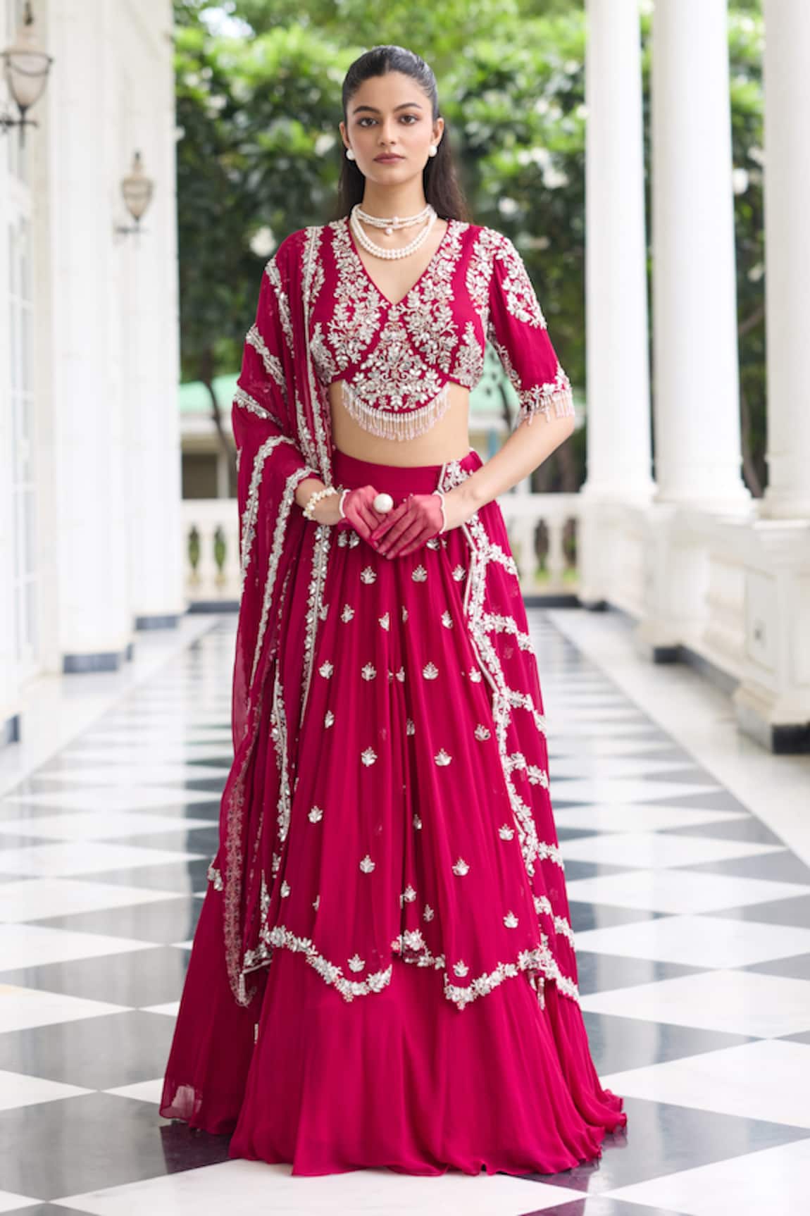 Seema Thukral Shivika Embellished Blouse Lehenga Set