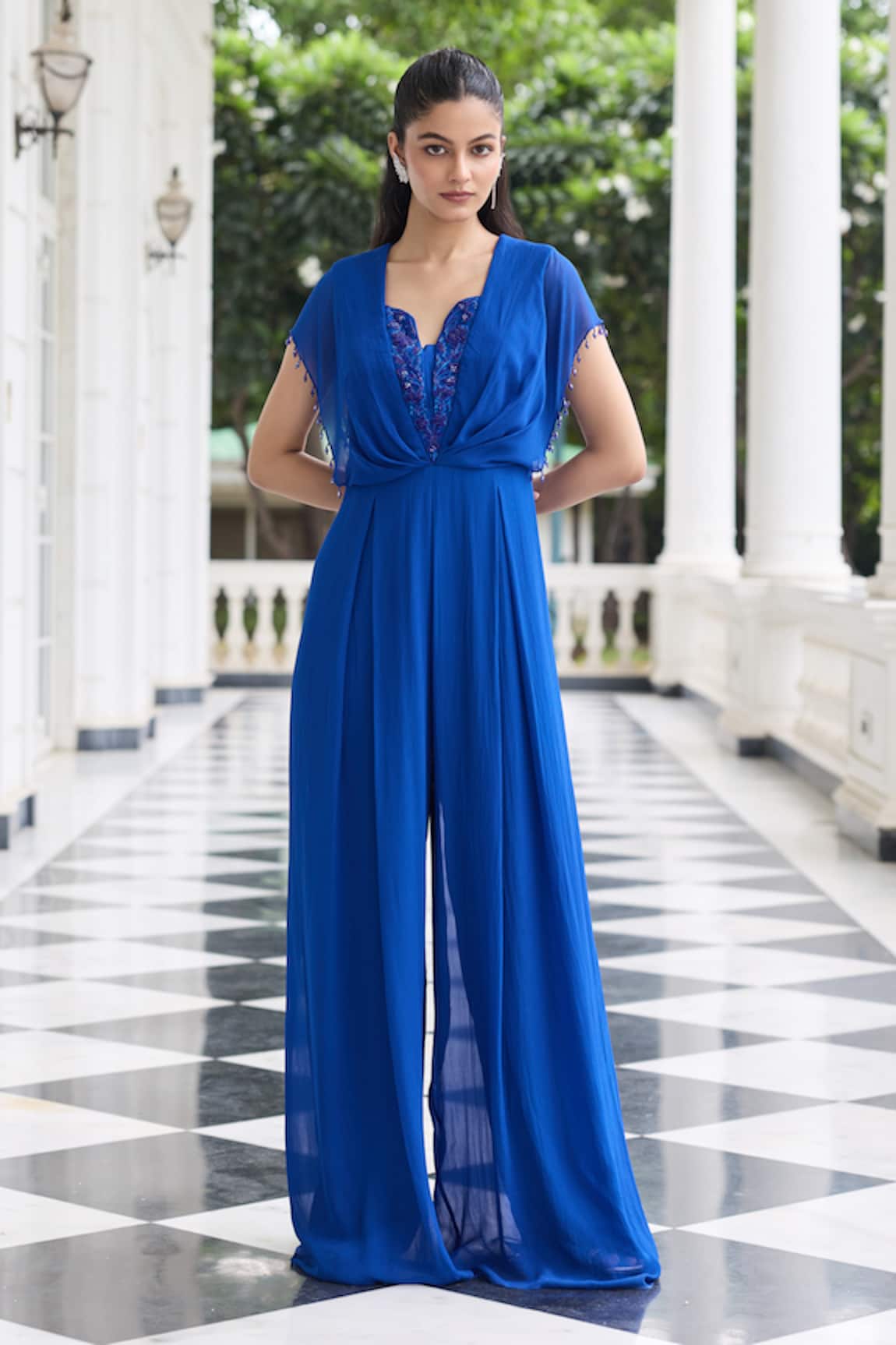 Seema Thukral Khushi Embellished Pleated Jumpsuit