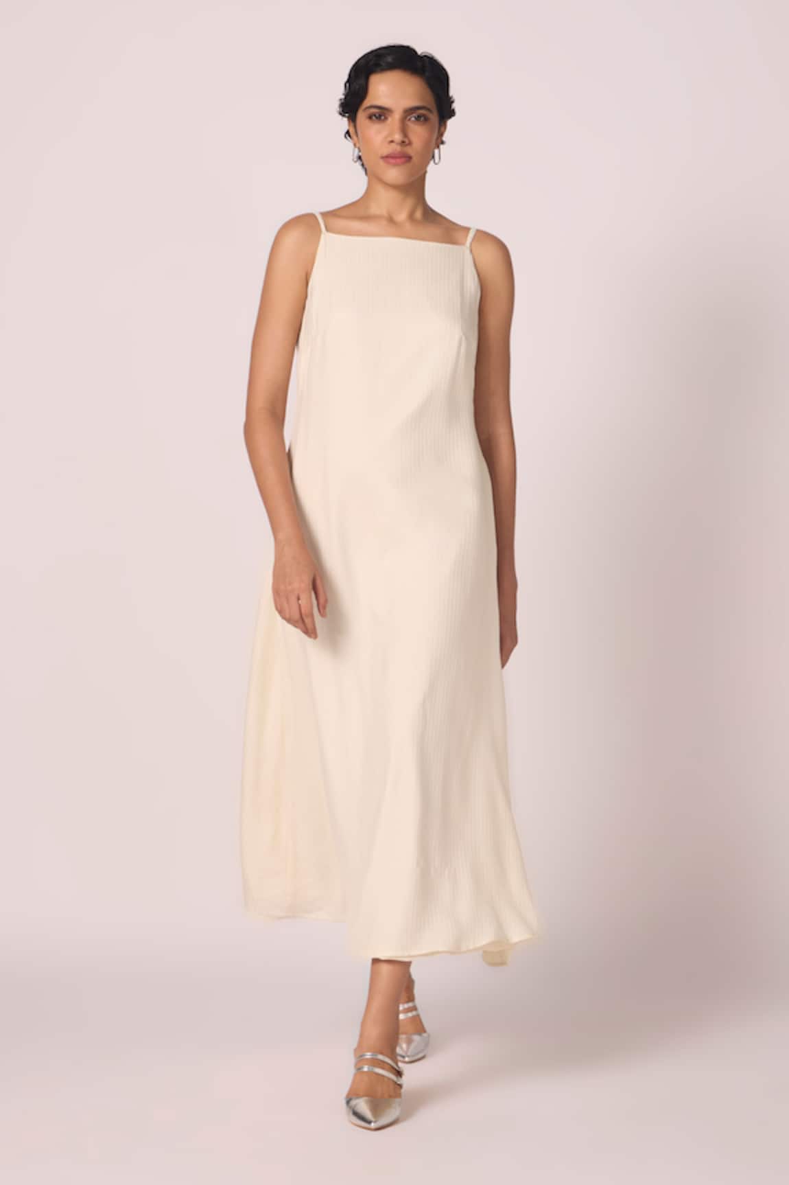 The Summer House Spica Off White Slip Dress