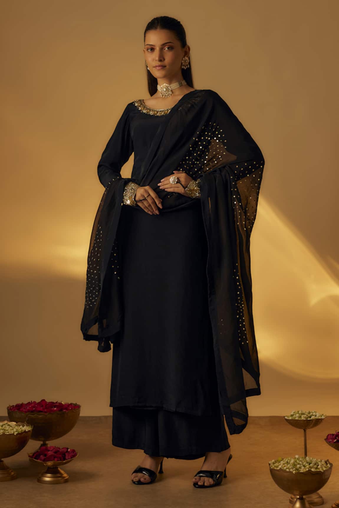 RAYASHA KHAN Embroidered Kurta Set