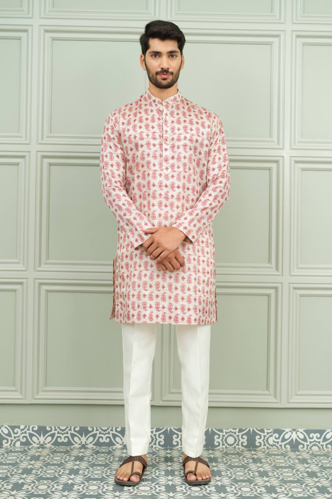 Niloufer By Aasif Ally Kacchi Keri Printed Kurta & Pant Set