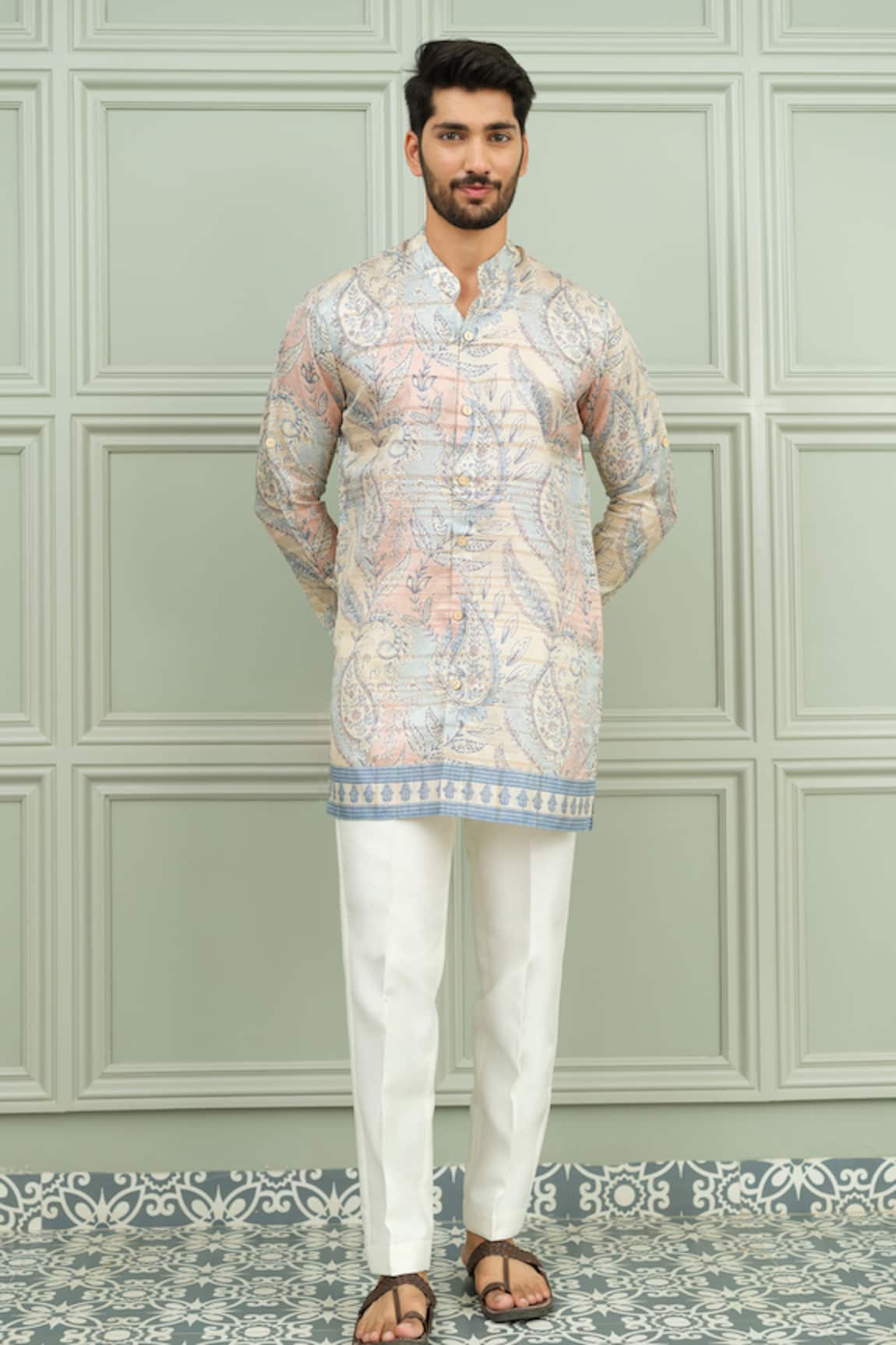 Niloufer By Aasif Ally Raja Babu Printed Kurta & Pant Set