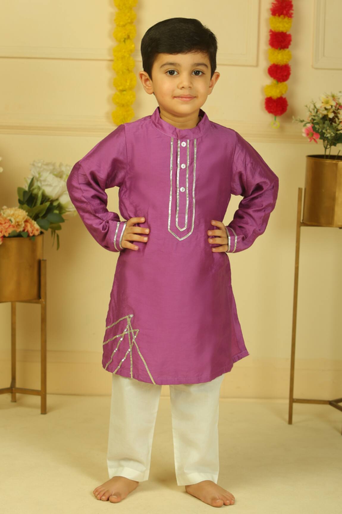 Pankhuri By Priyanka Lace Detailed Kurta Set