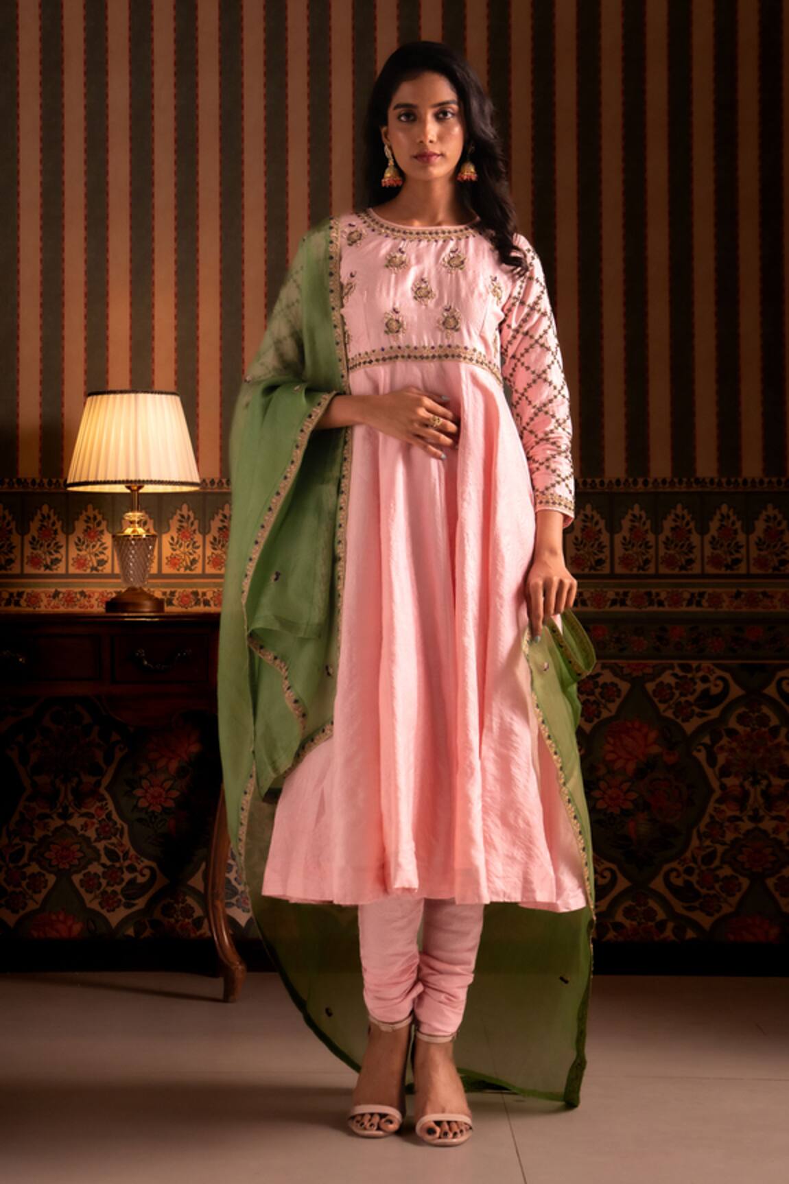Aavya Embroidered Anarkali Set