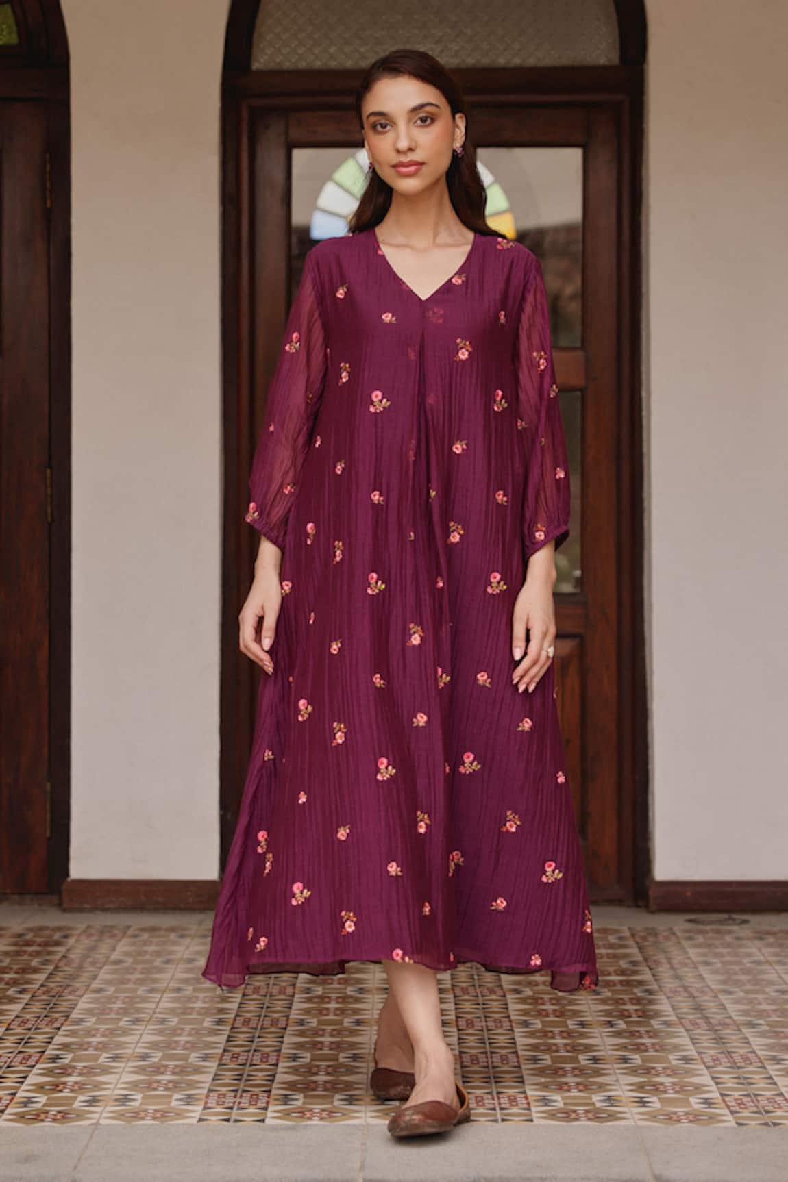 Vaayu Amethyst Bloom Dress
