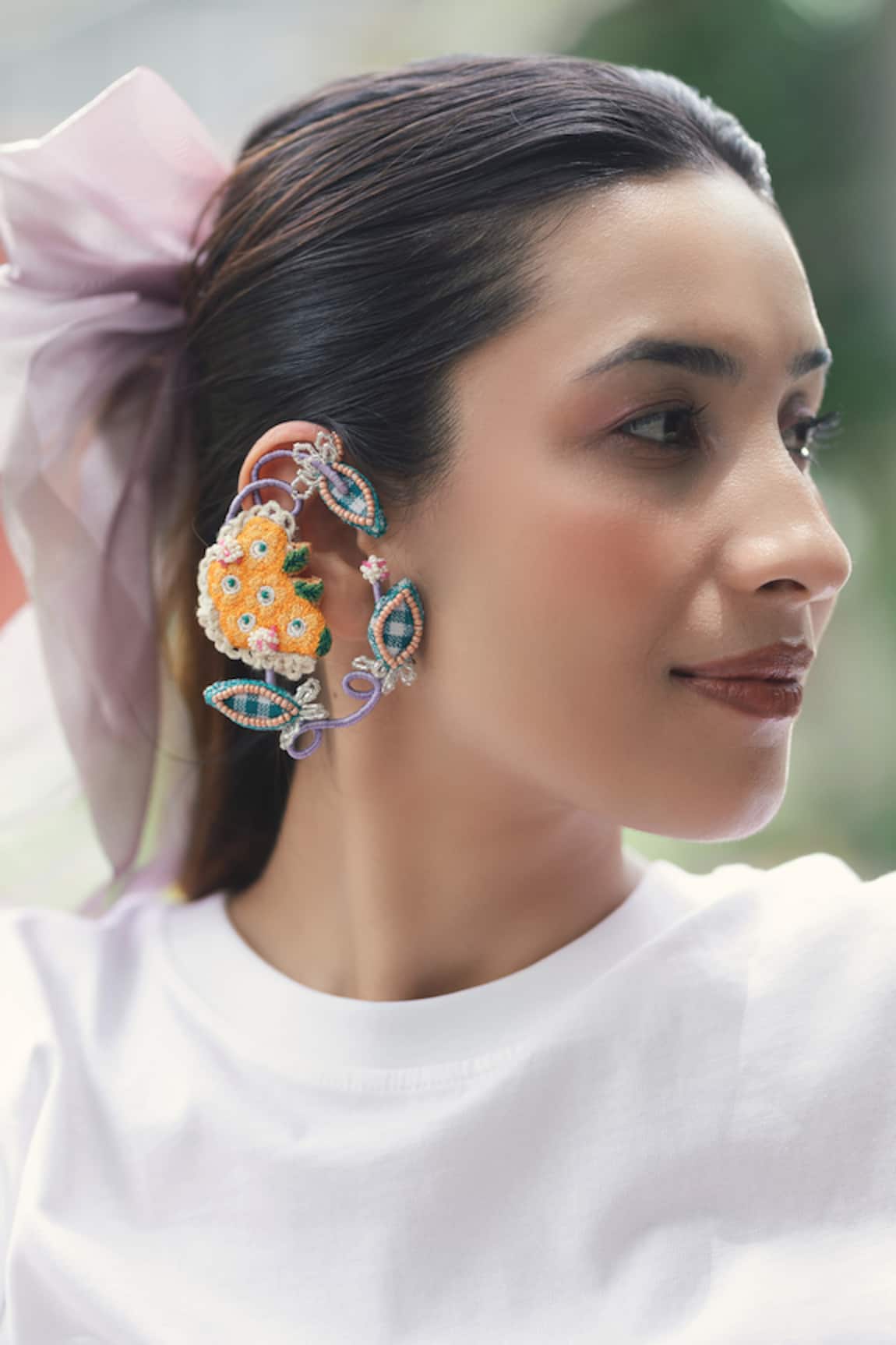 Krutiarts Juhi Embroidered Earrings 