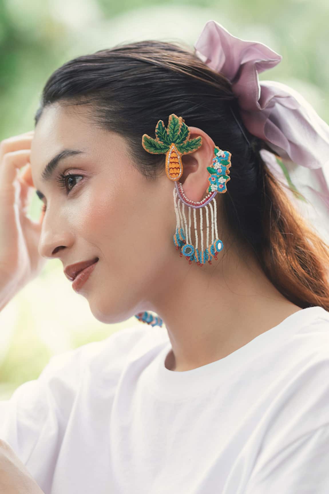 Krutiarts Shilpa Embroidered Earrings 