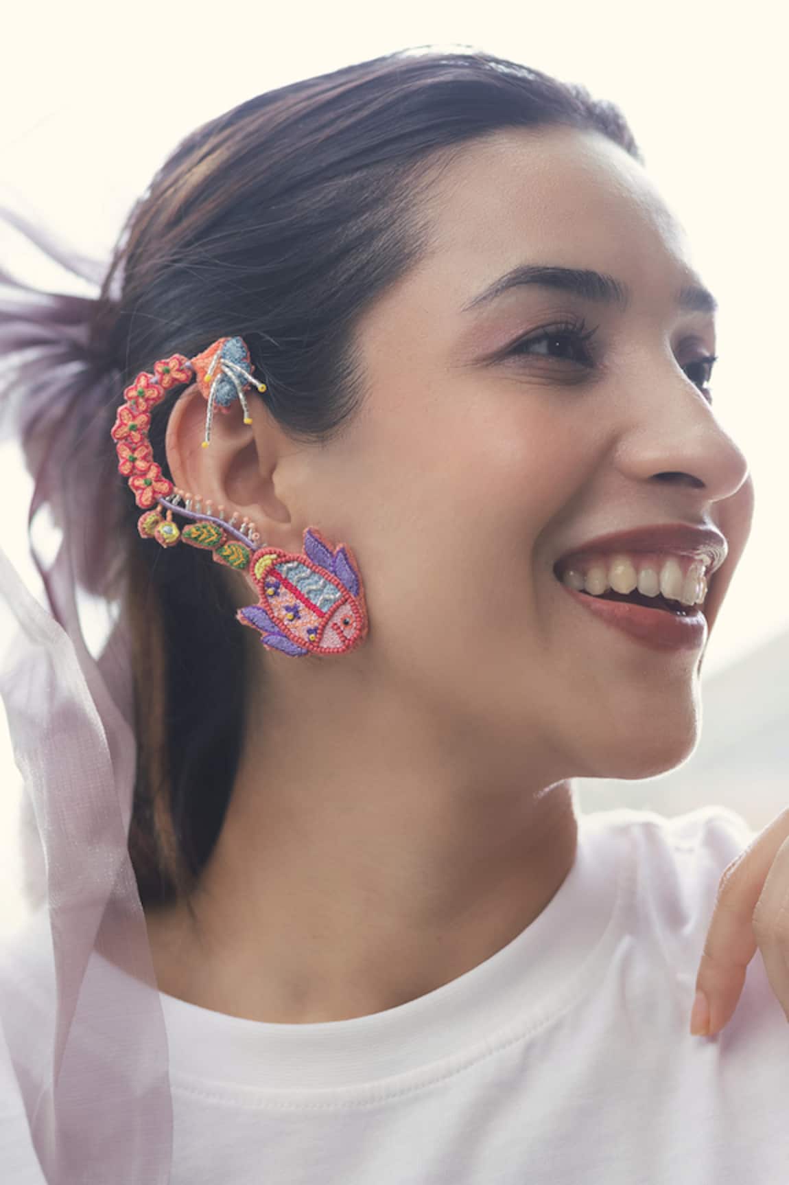 Krutiarts Madhuri Embroidered Earrings 