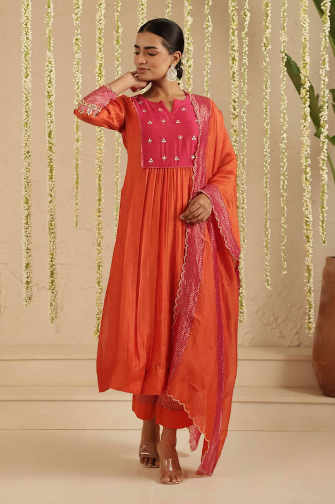 Gulabik Jaipur Gota Patti Work Kurta Set 