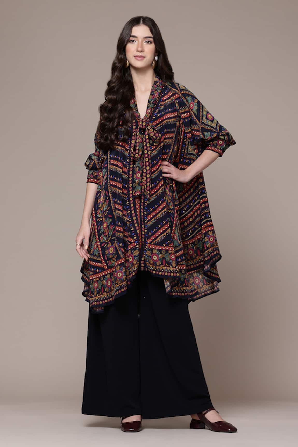 Ritu Kumar Amelia Print Geometric Print Kaftan  