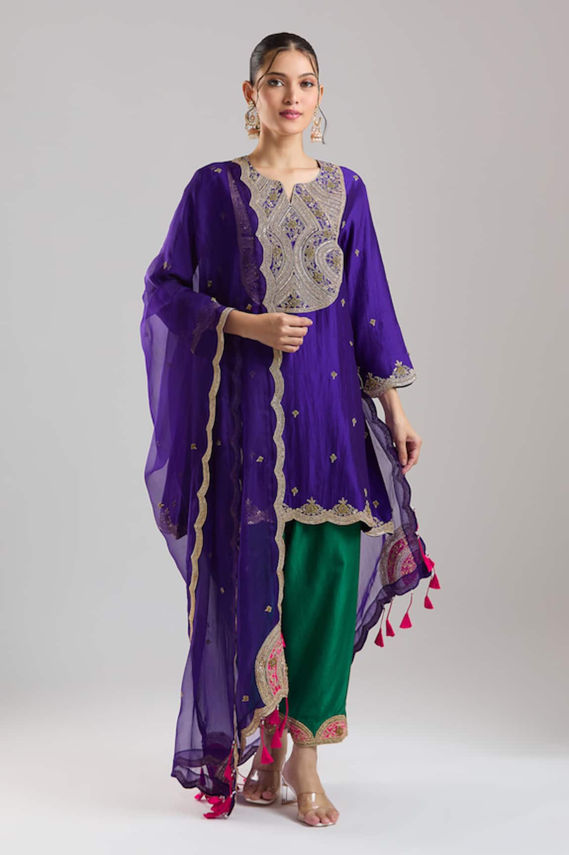 Surbhi Shah Embroidered Kurta Salwar Set
