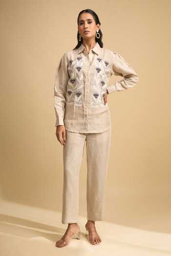 Naintara Bajaj Embroidered Kurta & Pant Set 