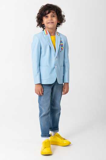 Partykles Rainbow Collar Blazer 
