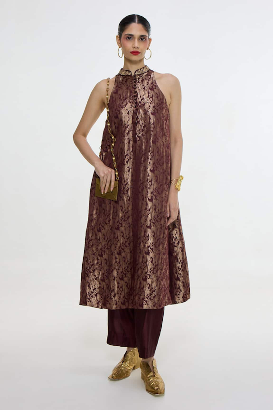 Ekaya Banaras Handwoven Kurta & Pant Set