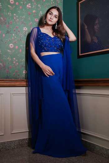 Dajwaree Sejeh Embroidered Blouse Palazzo Set 