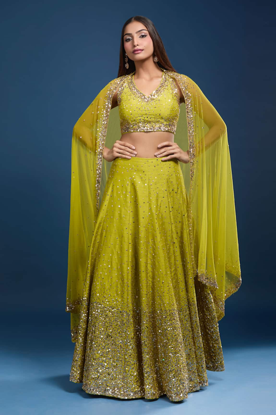 Samyukta Singhania Sequin Embroidered Lehenga Set