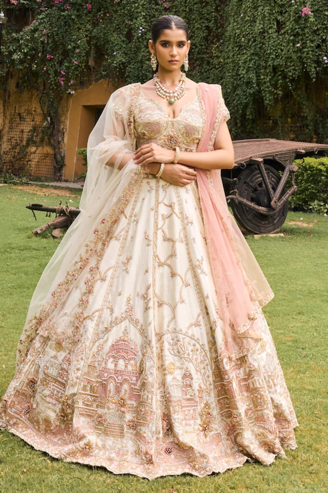 House of ayra Palatial Embroidered Bridal Lehenga Set