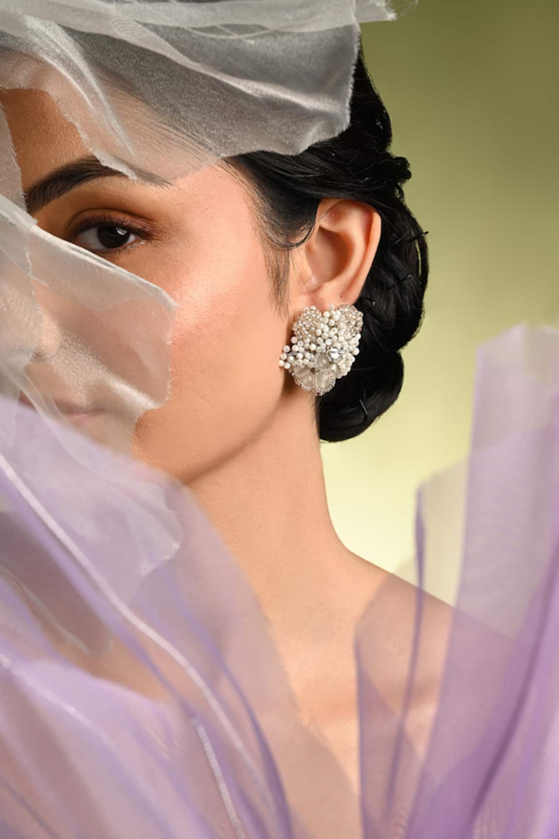 House Of D"Oro Catherine Bead & Stone Embellished Studs 