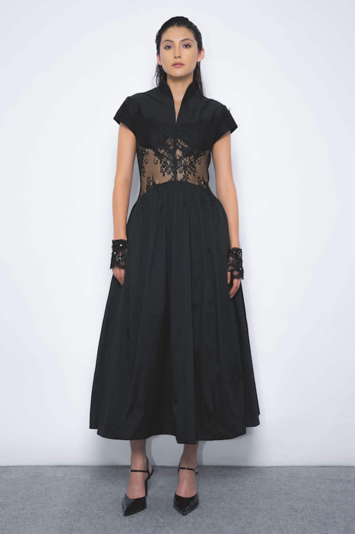 Leh Studios Lace Panel Dress 