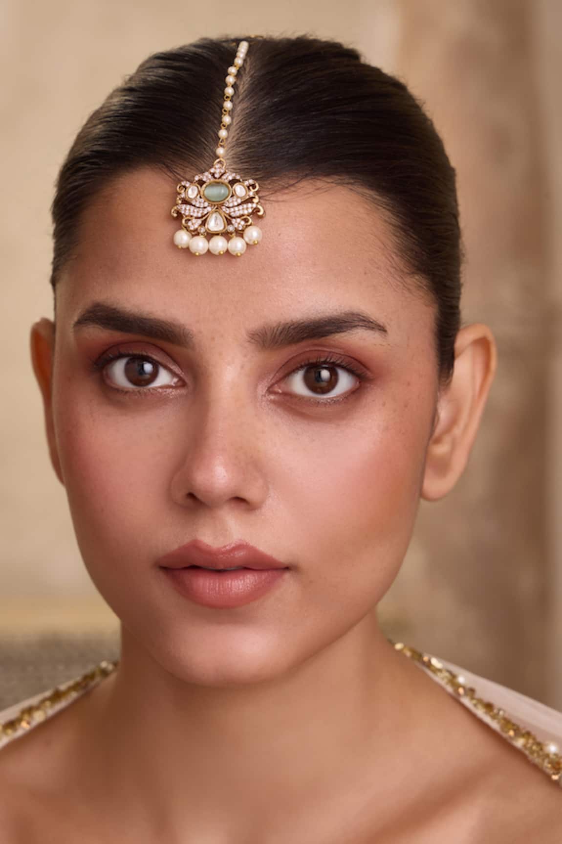 Paisley Pop Polki Embellished Maangtikka