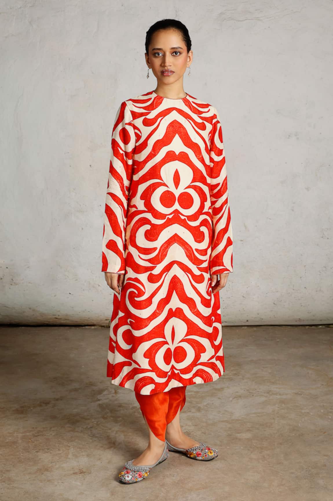 Saksham & Neharicka Pola Printed Kurta Pant Set