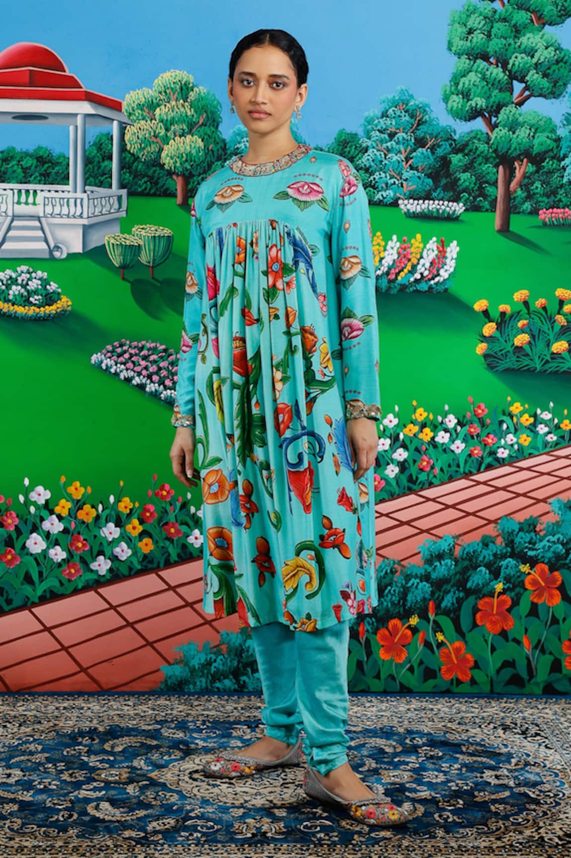 Saksham & Neharicka Ketki Printed Kurta & Pant Set