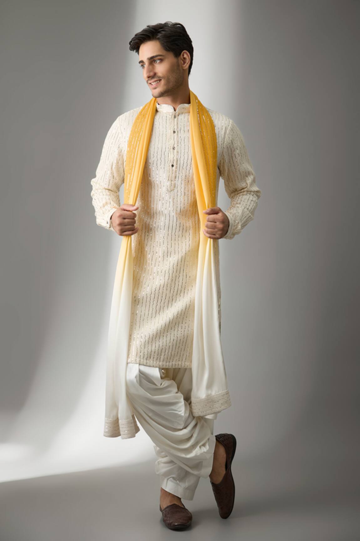 SALIL BHATIA Tara Mahal Thread Work Kurta Set