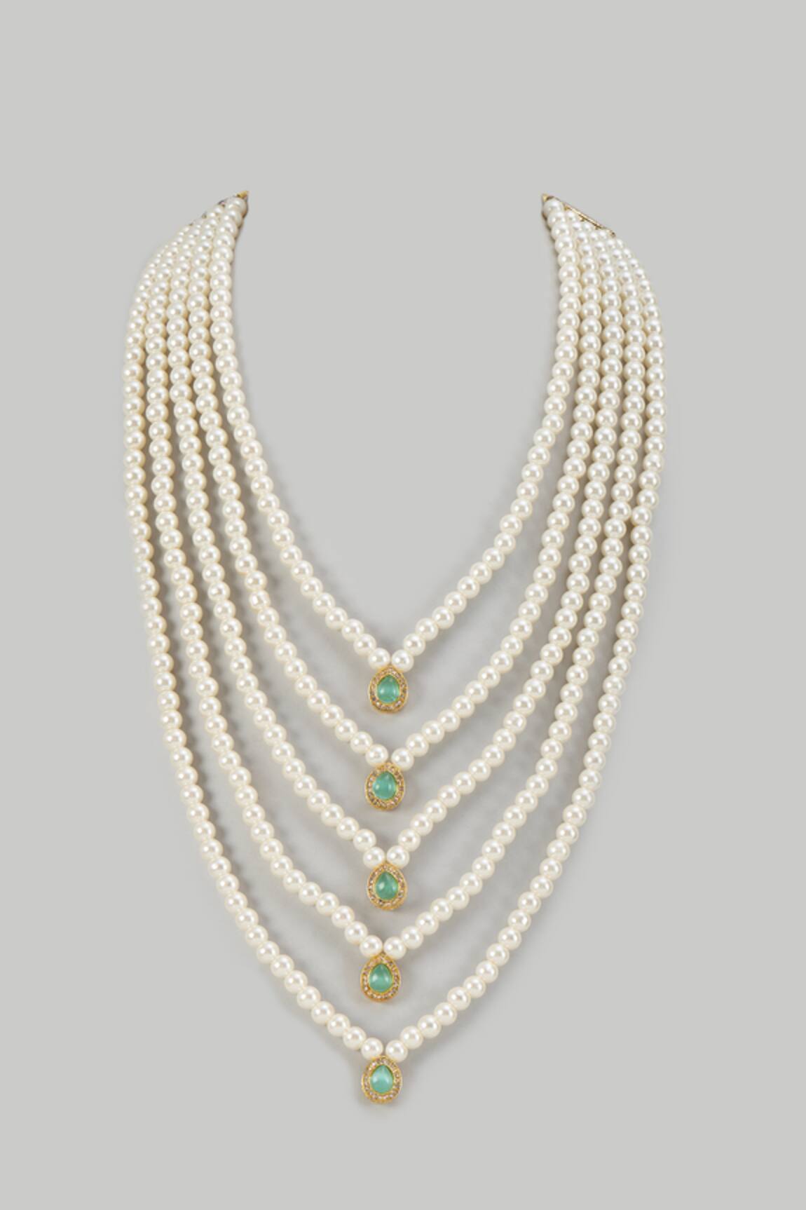 SALIL BHATIA Semi Precious Stone Handmade Layered Mala