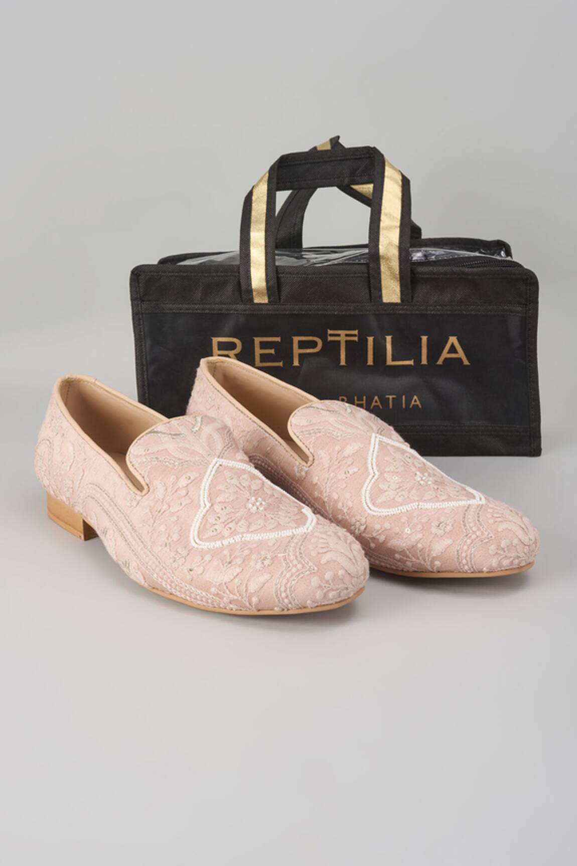 SALIL BHATIA Taj Mahal Sequin & Pearl Embellished Loafers