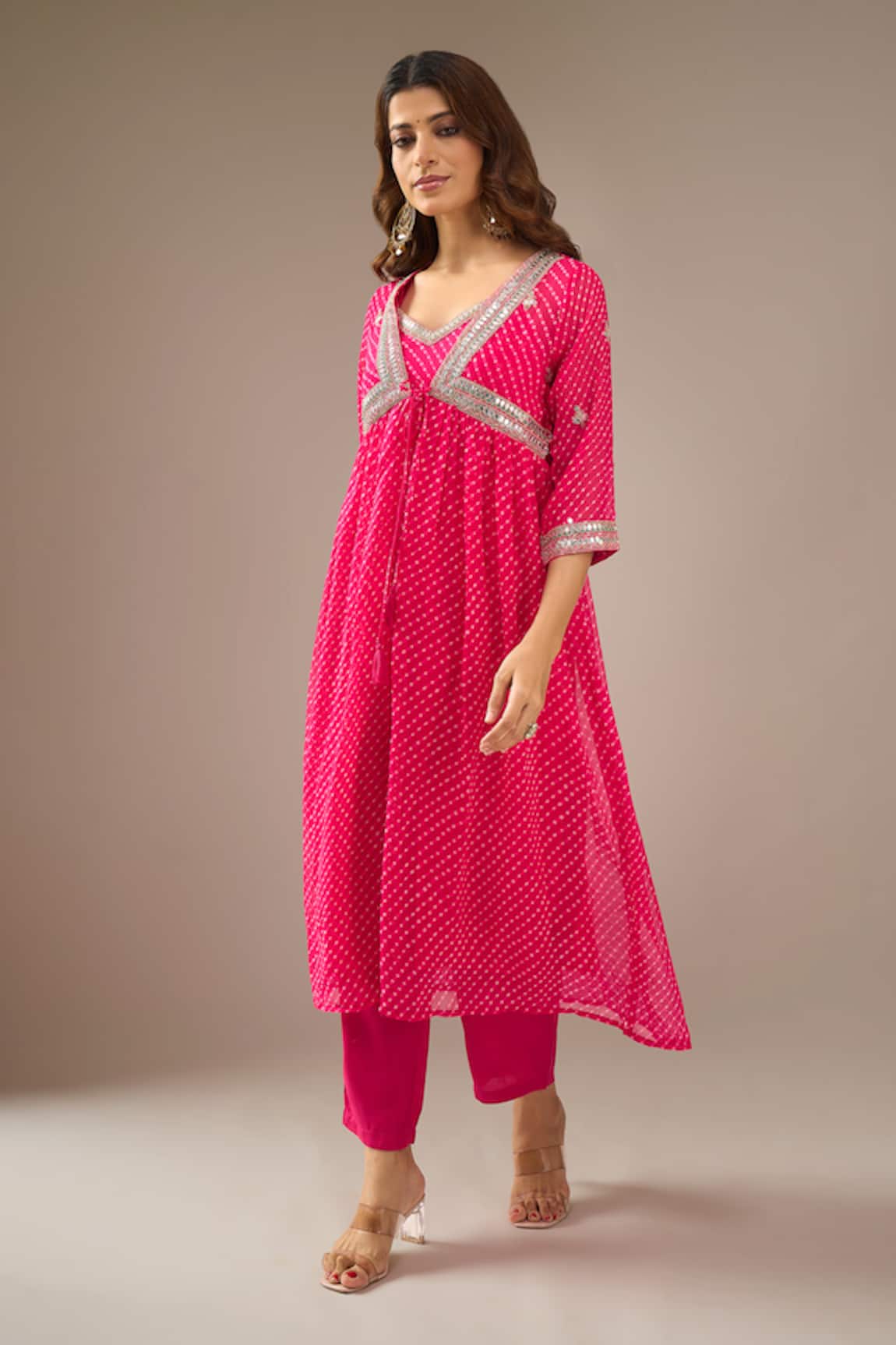 Samyukta Singhania Mothra Georgette Embroidered Shrug Set