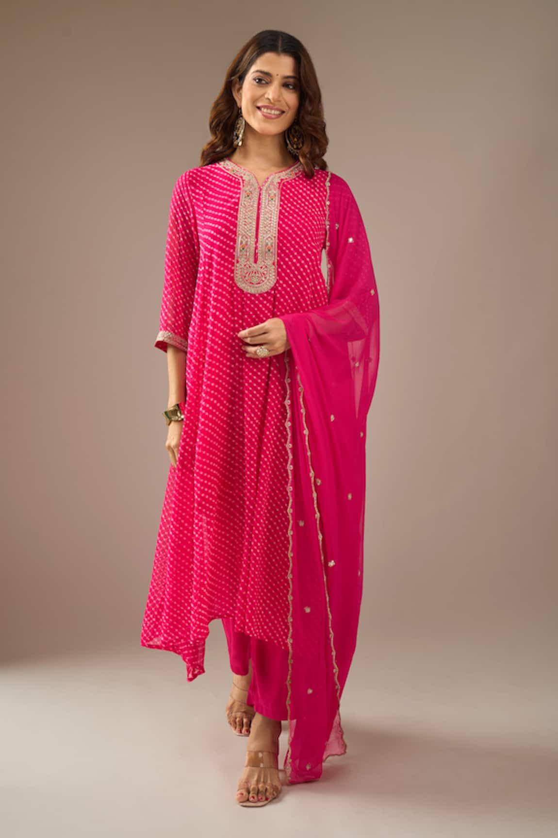 Samyukta Singhania Mothra Georgette Embroidered Kurta Set