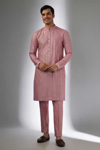 Salil Bhatia Surat Mahal Thread Embellished Kurta Set 