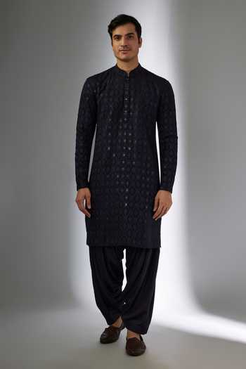 Salil Bhatia Zari Mahal Sequins Embellished Kurta Set 