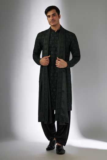 Salil Bhatia Bel Boota Embellished Kurta Set 