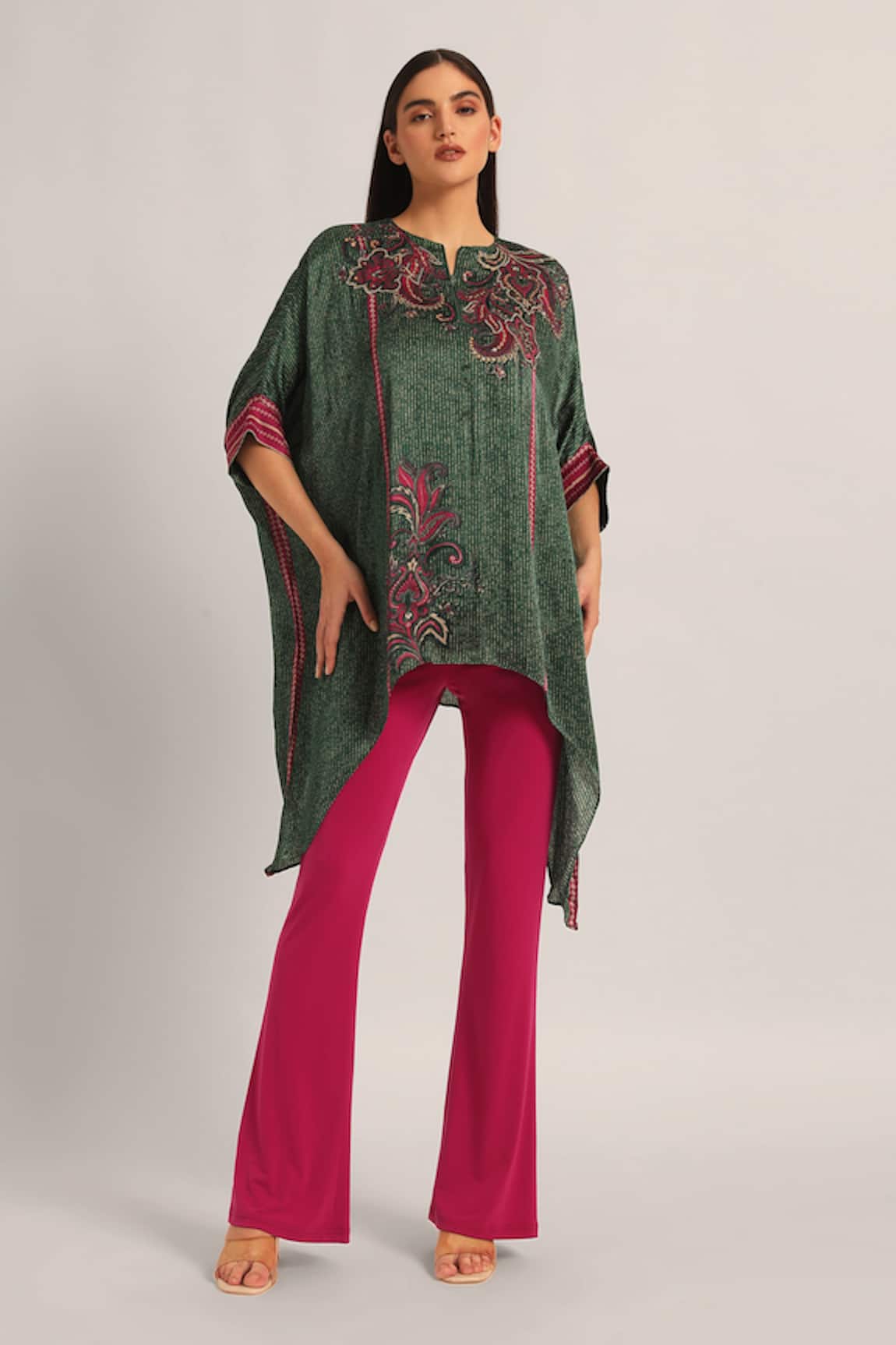 Namrata Joshipura Paisely Crinkle Handkerchief Tunic 