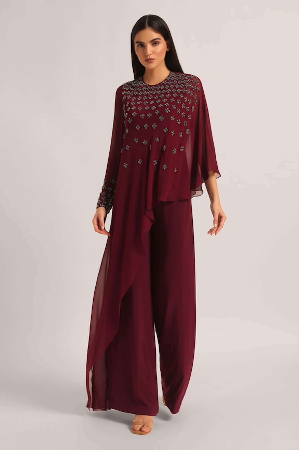 Namrata Joshipura Silver Dust Front Flap Jumpsuit