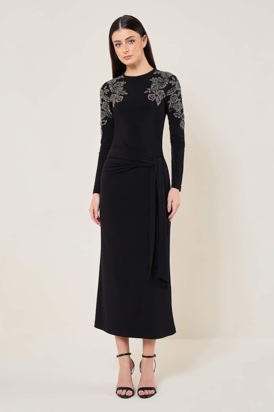 Namrata Joshipura Marielle Waist Tie Draped Dress 