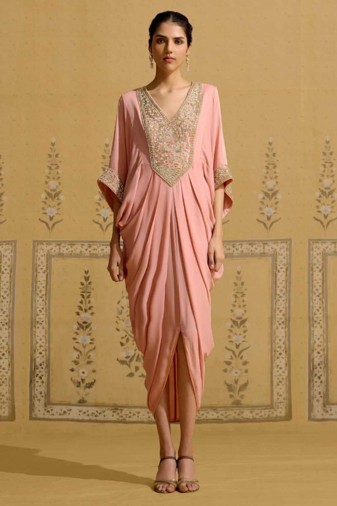 Shyam Narayan Prasad Zardozi Embroidered Kaftan