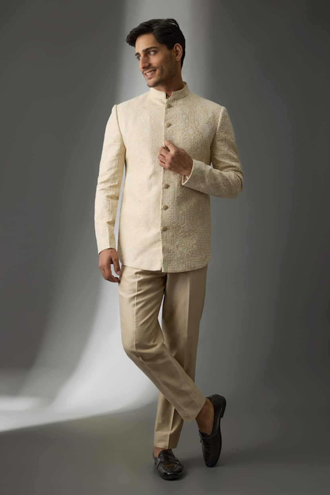 SALIL BHATIA Shaan Mahal Embroidered Bandhgala Set