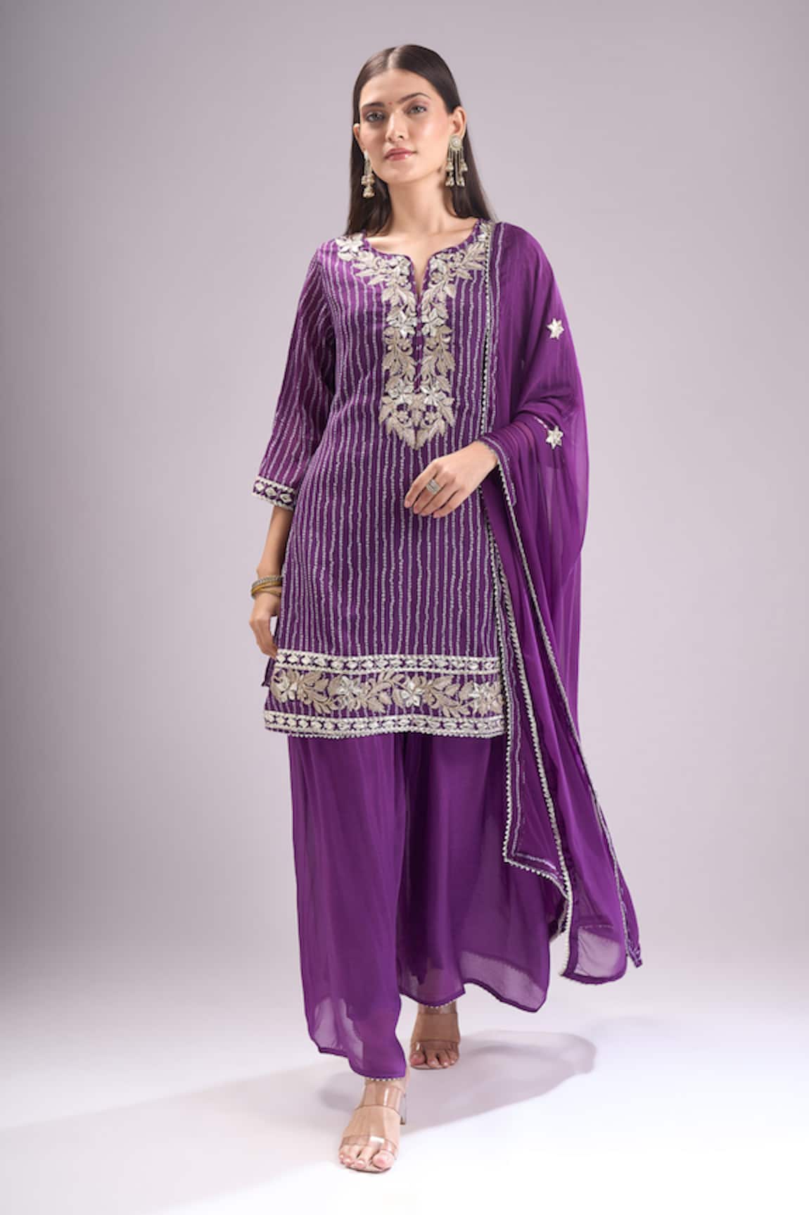 Samyukta Singhania Bandhani Print Kurta Sharara Set