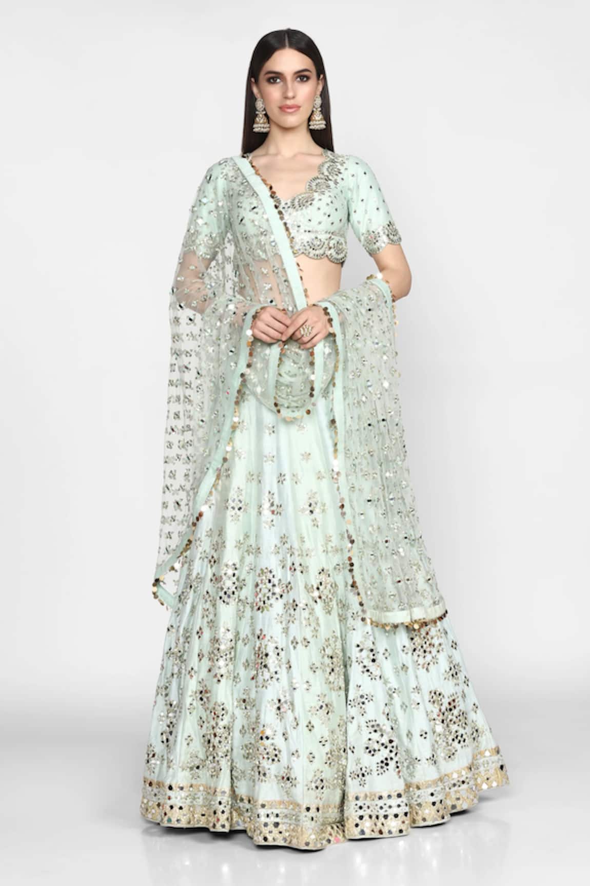 Abhinav Mishra Embellished Lehenga Set 
