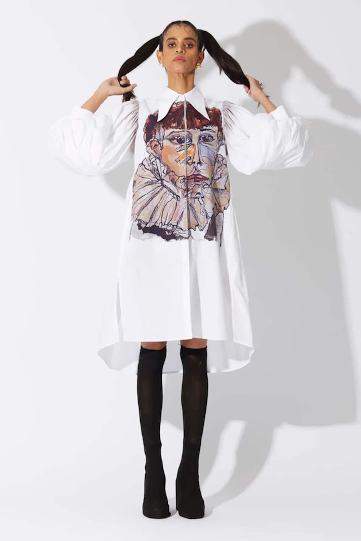 Quod Girl With Ruff Dress