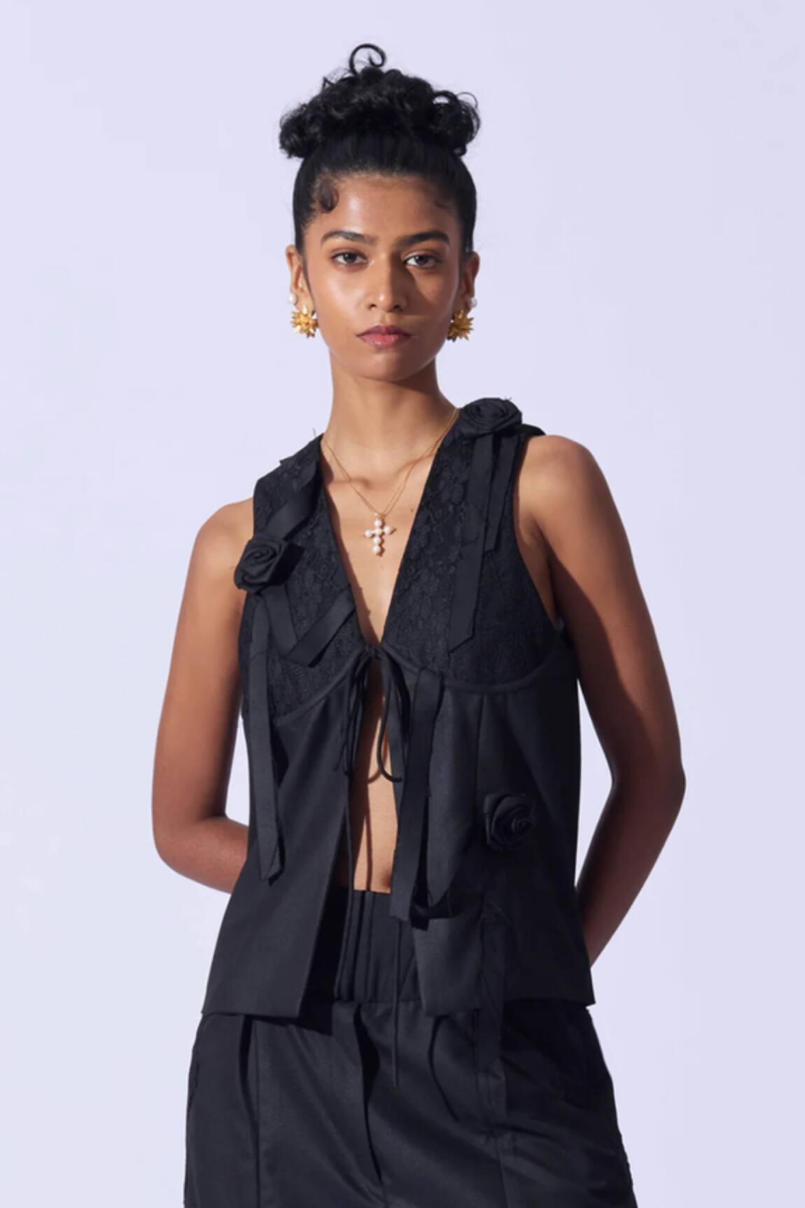 Quod Garden Applique Vest