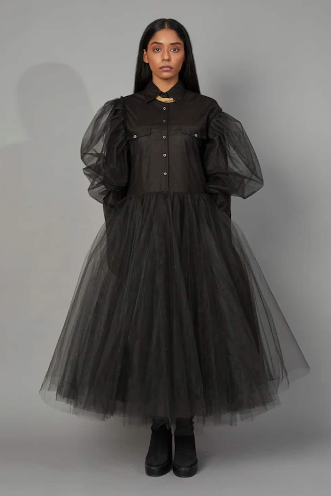 Quod Wolf Wing Tulle Dress